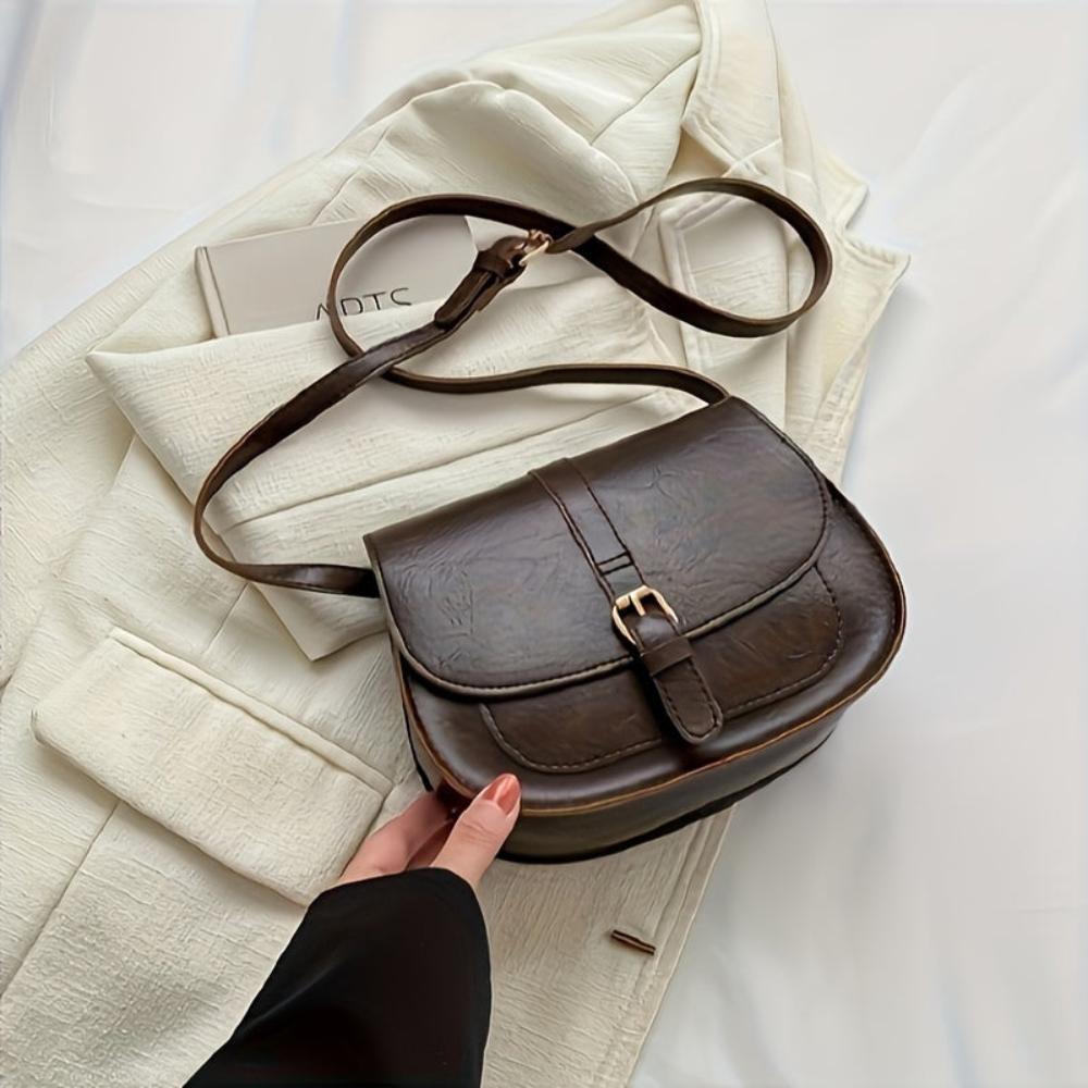 Parfait Élégance™ | SAC BANDOULIÉRE CLASSIQUE EN FORME DE SELLE