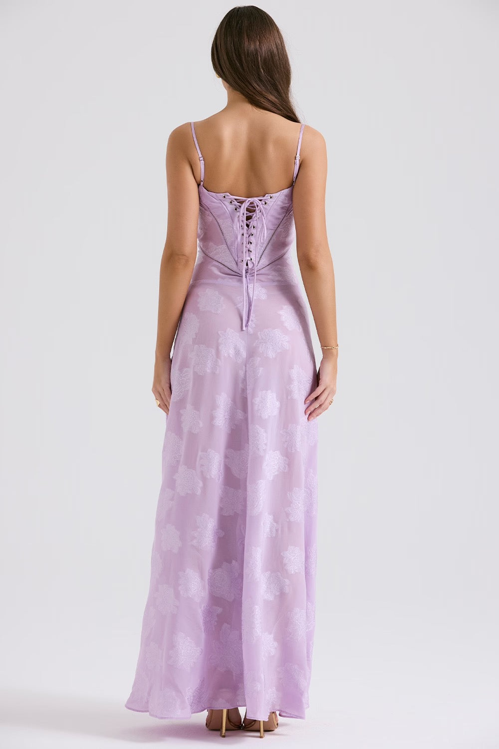 Parfait Élégance™ | ROBE MAXI ROMANTIQUE AVEC DENTELLE FLORALE