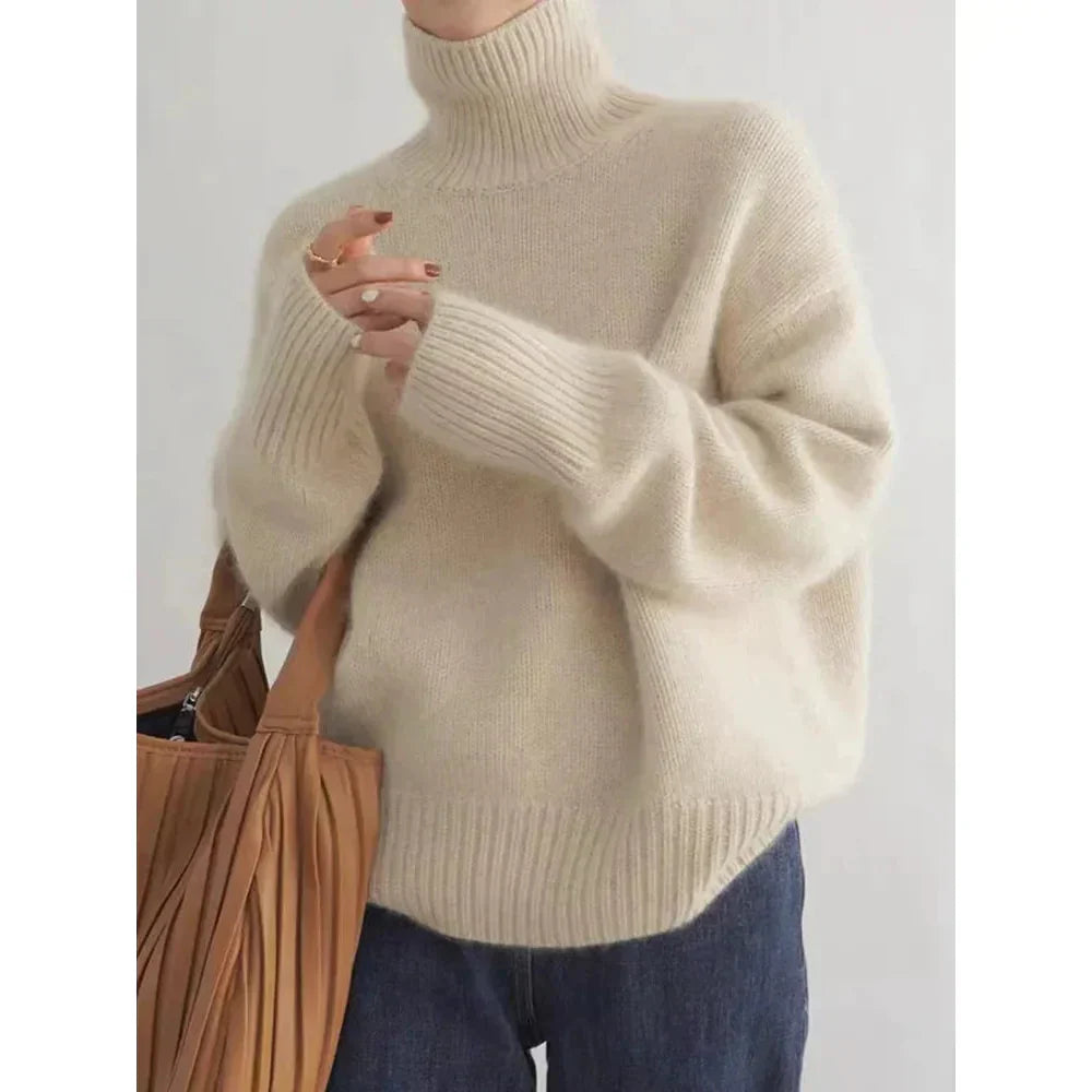 Parfait Élégance™ | PULL À COL ROULÉ EN CACHEMIRE