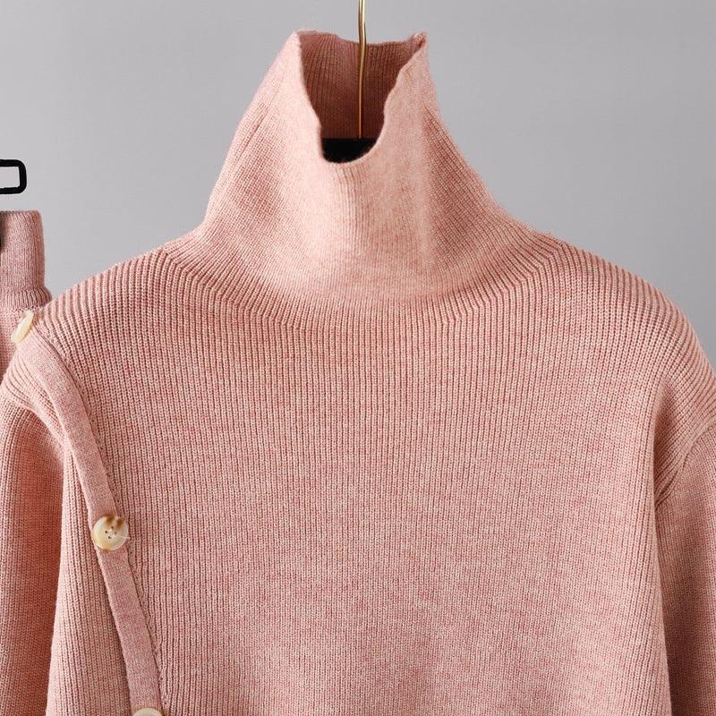 Parfait Élégance™ | ENSEMBLE D'HIVER CONFORTABLE AVEC COL ROULÉ ET PANTALON