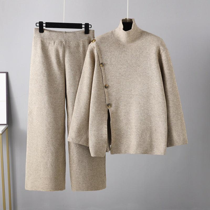 Parfait Élégance™ | ENSEMBLE D'HIVER CONFORTABLE AVEC COL ROULÉ ET PANTALON