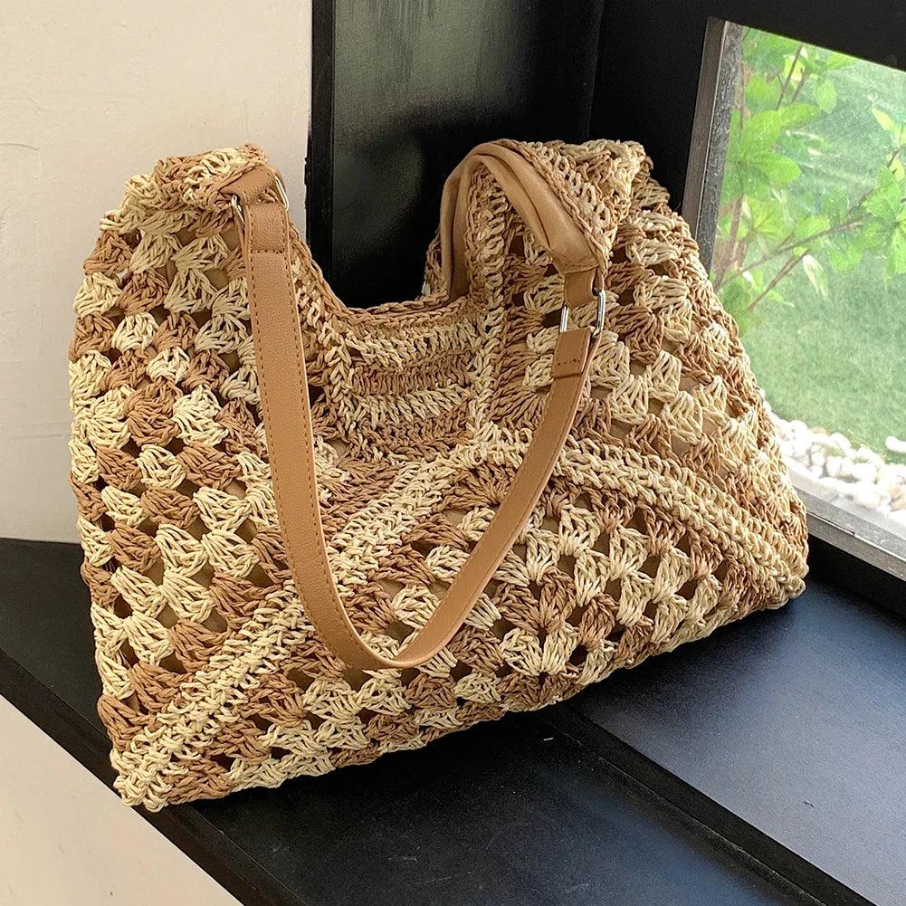 Parfait Élégance™ | SAC À MAIN EN PAILLE FAIT MAIN