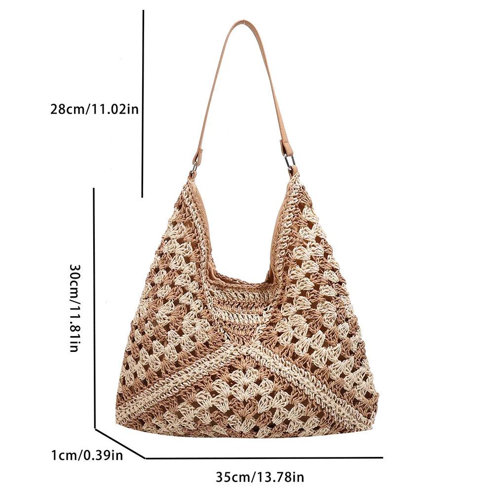 Parfait Élégance™ | SAC À MAIN EN PAILLE FAIT MAIN