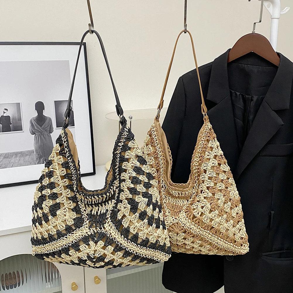Parfait Élégance™ | SAC À MAIN EN PAILLE FAIT MAIN
