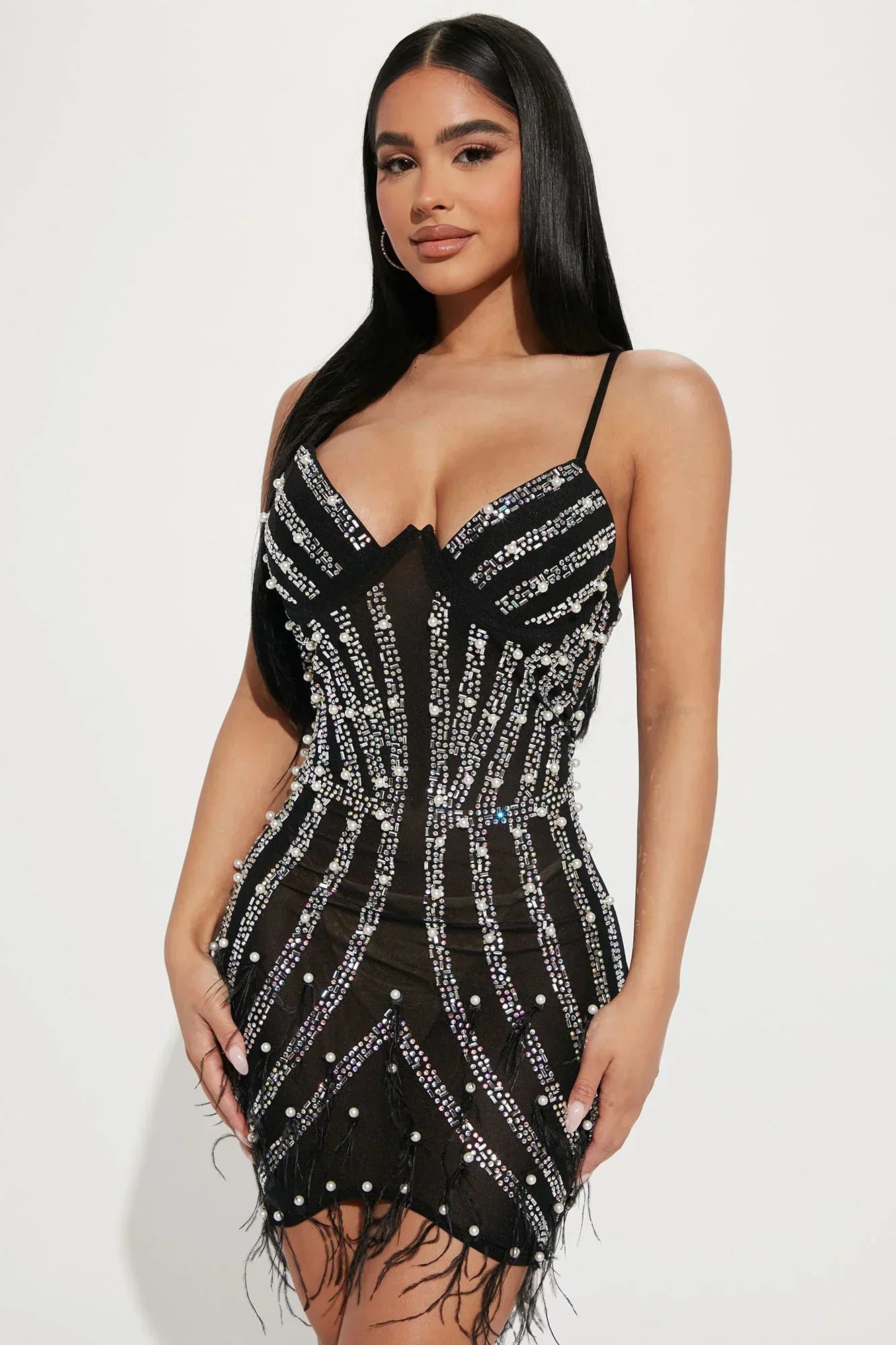 Parfait Élégance™ | ROBE MINI DÉCORÉE POUR FEMMES