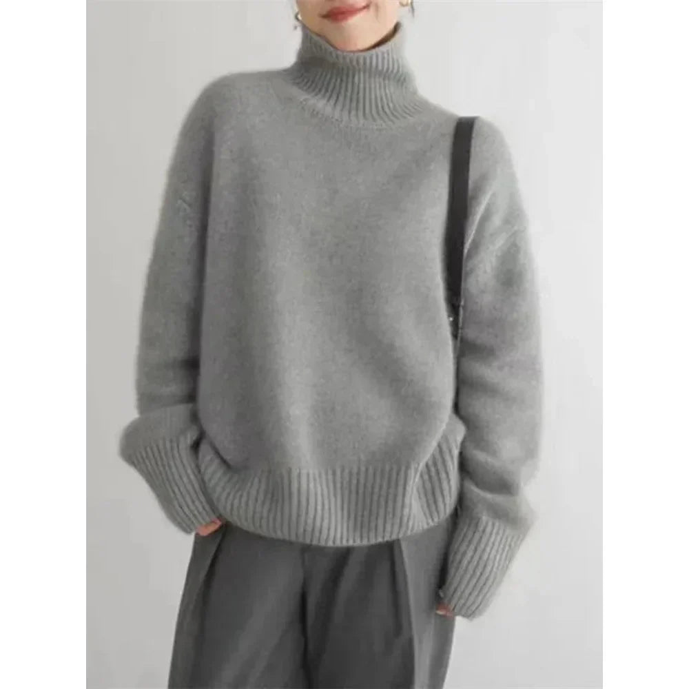 Parfait Élégance™ | PULL À COL ROULÉ EN CACHEMIRE