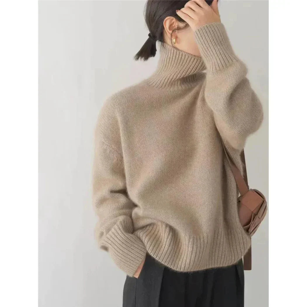 Parfait Élégance™ | PULL À COL ROULÉ EN CACHEMIRE